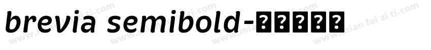 brevia semibold字体转换